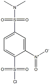 4-[(DIMETHYLAMINO)SULFONYL]-2-NITROBENZENESULFONYL CHLORIDE 结构式