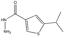 5-ISOPROPYLTHIOPHENE-3-CARBOHYDRAZIDE 结构式