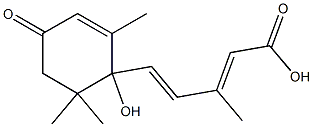 ()-TRANS,TRANS-ABSCISIC ACID 98% (HPLC) 结构式