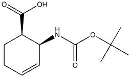 (1R:2S)-BOC-2-AMINOCYCLOHEX-3-ENE-CARBOXYLIC ACID 结构式