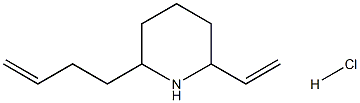 2-BUT-3-ENYL-6-VINYL-PIPERIDINE HYDROCHLORIDE 结构式