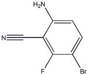 2-AMINO-5-BROMO-6-FLUOROBENZONITRILE 97% 结构式