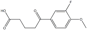 5-(3-FLUORO-4-METHOXYPHENYL)-5-OXOVALERIC ACID 95% 结构式