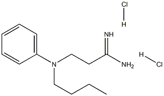 3-(Butyl-phenyl-amino)-propionamidine 2HCl 结构式