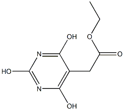 Ethyl (2,4,6-trihydroxypyrimidin-5-yl)-acetate 结构式