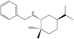 trans-2-Benzylamino-4(S)-isopropyl-1-methyl-cyclohexanol 结构式
