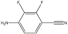 4-CYANO-2,3-DIFLUORO-ANILINE 结构式