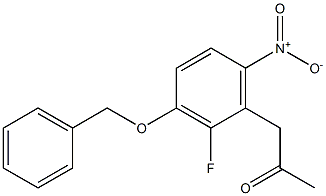 1-(3-BENZOXY-2-FLUORO-6-NITRO-PHENY)ACETONE 结构式