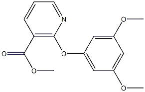 2-(3,5-DIMETHOXY-PHENOXY)-NICOTINIC ACID METHYL ESTER 结构式