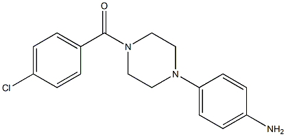 1-(4-CHLORO BENZOYL)-4-(4-AMINOPHENYL ) PIPERAZINE 结构式