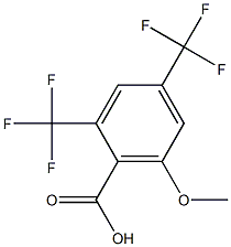 2,4-ditrifluoromethyl-6-methoxy-benzoic acid 结构式