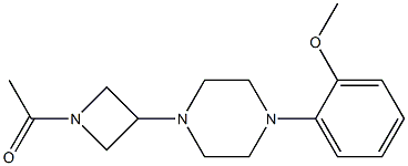 N-ACETYL-3-(4-(O-METHOXYPHENYL)PIPERAZINYL)AZETIDINE 结构式