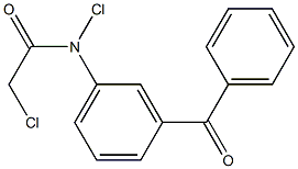 5-CHLORO-2-CHLOROACETYLAMINOBENZOPHENONE 结构式