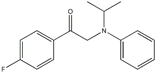 N-(4-FLUOROBENZOYLMETHYL)-N-(1-METHYLETHYL)ANILINE 结构式