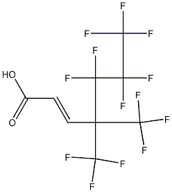 5,5,6,6,7,7,7-HEPTAFLUORO-4,4-BIS(TRIFLUOROMETHYL)HEPT-2-ENOIC ACID 结构式