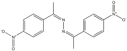 1,2-di[1-(4-nitrophenyl)ethylidene]hydrazine 结构式