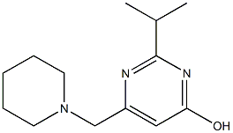 2-isopropyl-6-(piperidinomethyl)-4-pyrimidinol 结构式