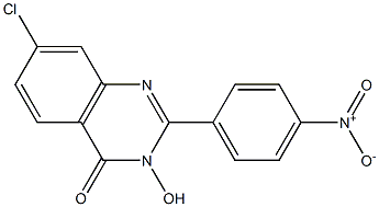 7-chloro-3-hydroxy-2-(4-nitrophenyl)-4(3H)-quinazolinone 结构式