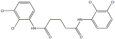 N1,N5-di(2,3-dichlorophenyl)pentanediamide 结构式