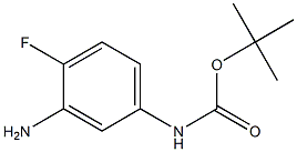 tert-butyl 3-amino-4-fluorophenylcarbamate 结构式