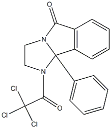 9b-phenyl-1-(2,2,2-trichloroacetyl)-2,3,5,9b-tetrahydro-1H-imidazo[2,1-a]isoindol-5-one 结构式