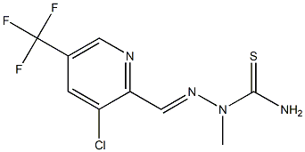 2-{[3-chloro-5-(trifluoromethyl)-2-pyridyl]methylidene}-1-methylhydrazine-1-carbothioamide 结构式