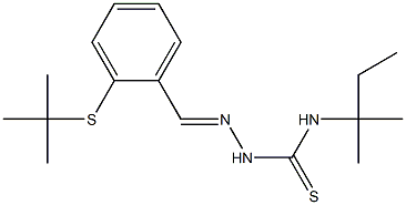 N1-(tert-pentyl)-2-[2-(tert-butylthio)benzylidene]hydrazine-1-carbothioamide 结构式