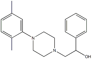 2-[4-(2,5-dimethylphenyl)piperazino]-1-phenyl-1-ethanol 结构式