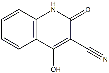 4-hydroxy-2-oxo-1,2-dihydroquinoline-3-carbonitrile 结构式