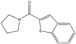 benzo[b]thiophen-2-yl(tetrahydro-1H-pyrrol-1-yl)methanone 结构式