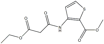 methyl 3-[(3-ethoxy-3-oxopropanoyl)amino]thiophene-2-carboxylate 结构式