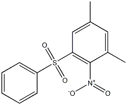 1,5-dimethyl-2-nitro-3-(phenylsulfonyl)benzene 结构式