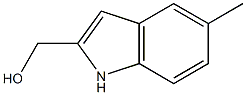 (5-methyl-1H-indol-2-yl)methanol 结构式