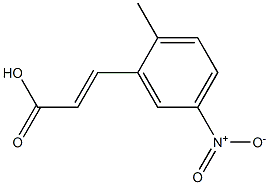 (E)-3-(2-methyl-5-nitrophenyl)acrylic acid 结构式