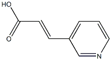 (E)-3-(pyridin-3-yl)acrylic acid 结构式