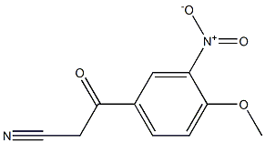 3-(4-methoxy-3-nitrophenyl)-3-oxopropanenitrile 结构式