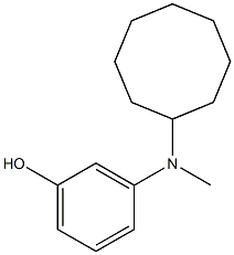 3-(cyclooctylmethylamino)phenol 结构式