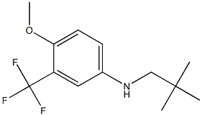 3-(trifluoromethyl)-4-methoxy-N-neopentylbenzenamine 结构式