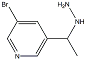 3-bromo-5-(1-hydrazinylethyl)pyridine 结构式