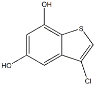 3-chlorobenzo[b]thiophene-5,7-diol 结构式