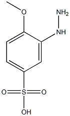 3-hydrazinyl-4-methoxybenzenesulfonic acid 结构式