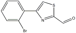 4-(2-BROMO-PHENYL)-THIAZOLE-2-CARBALDEHYDE 结构式