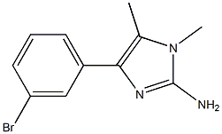 4-(3-bromophenyl)-1,5-dimethyl-1H-imidazol-2-amine 结构式