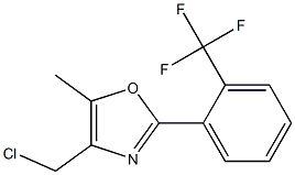 4-(CHLOROMETHYL)-5-METHYL-2-(2-(TRIFLUOROMETHYL)PHENYL)OXAZOLE 结构式