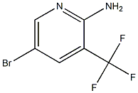 5-bromo-3-(trifluoromethyl)pyridin-2-amine 结构式