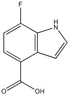 7-fluoro-1H-indole-4-carboxylic acid 结构式