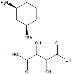 cis-cyclohexane-1,3-diamine tartrate salt 结构式