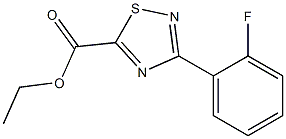 ethyl 3-(2-fluorophenyl)-1,2,4-thiadiazole-5-carboxylate 结构式