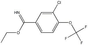 ethyl 3-chloro-4-(trifluoromethoxy)benzoimidate 结构式