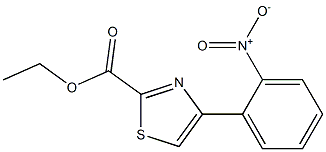 ETHYL 4-(2-NITROPHENYL)-1,3-THIAZOLE-2-CARBOXYLATE 结构式
